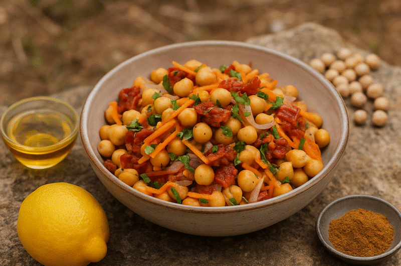 Salade de pois chiches à la méditerranéenne
