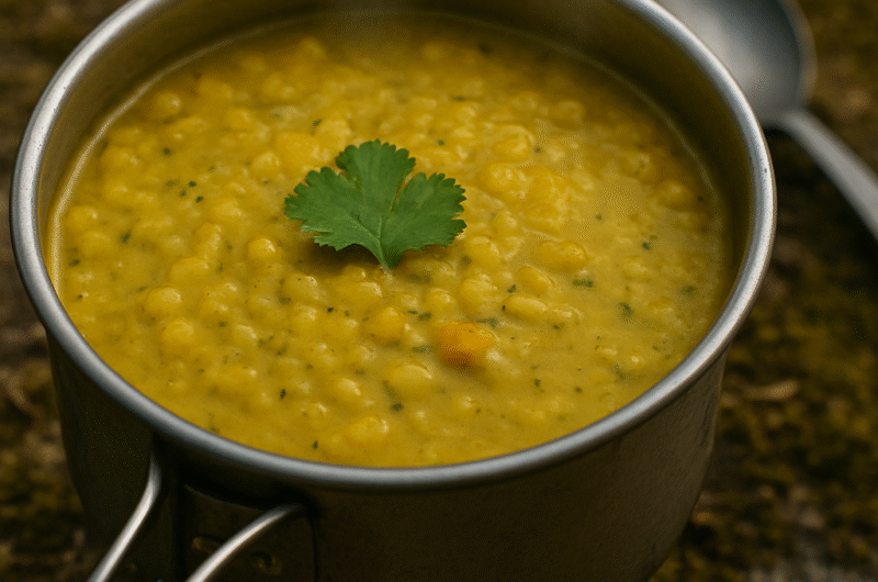 Soupe de pois cassés au curry