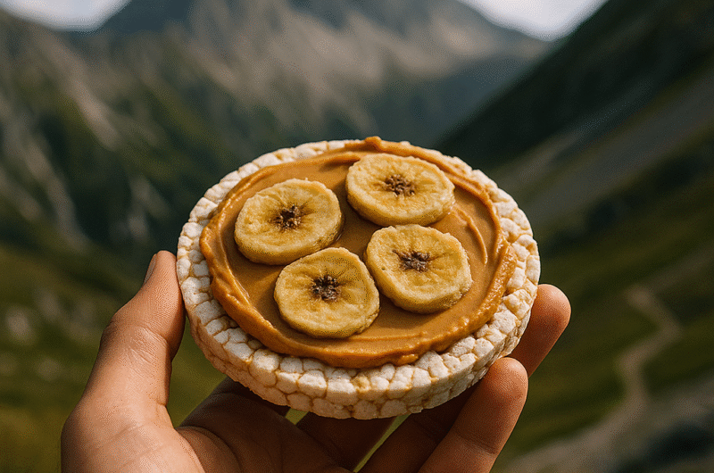 Galettes de riz au beurre de cacahuète et banane