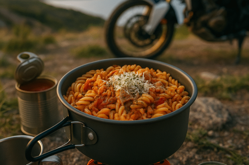 One-pot de pâtes au thon et tomate